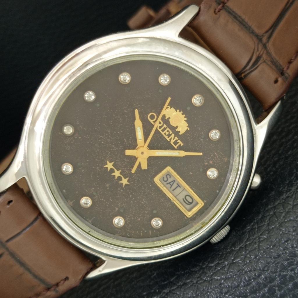ORIENT АВТОМАТИЧЕСКИЕ 46941 ВИНТАЖНЫЕ ЯПОНСКИЕ МУЖСКИЕ ЧАСЫ С ОРИГИНАЛЬНЫМ ЦИФЕРБЛАТОМ a704981-1