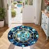 Stars Moon Round Floor Mat Design for Kitchen Decorate room Balcony Entryway Antislip Round Carpet Decorate Offices Birthday Christmas Gift