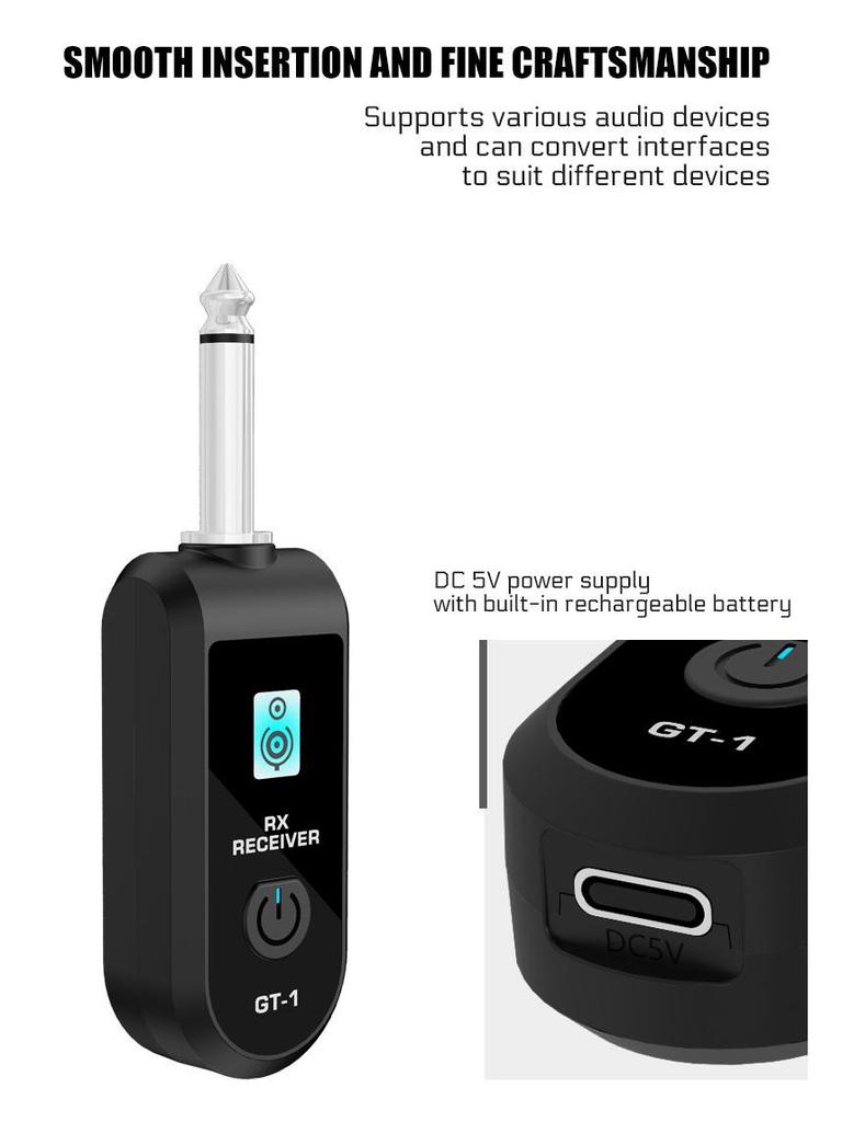 Wireless Converter for Handheld Electric Instruments: Guitar, Mic & More