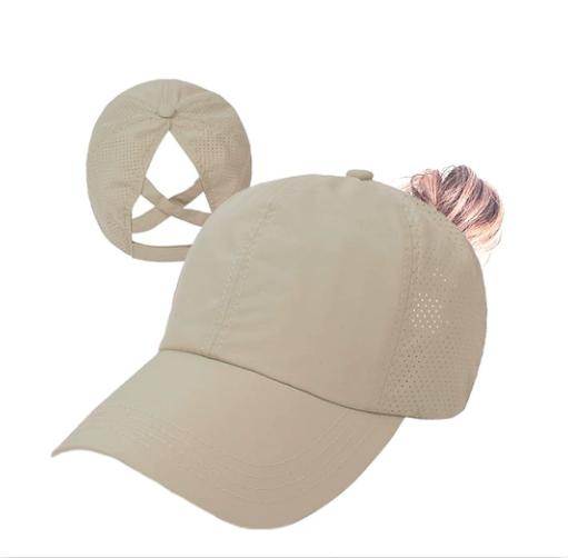 1PC New Style Ponytail Hat Women's Ponytail Baseball Cap Versatile Breathable Quick-Dry Baseball Cap Outdoor Sun Protection Hat