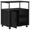 Cabinet with Charging Station Black Oak Effect 61 x 46 x 67 cm