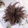 Feather Artificial Flower Brooch 18-20cm Large Feather Corsage Brooches  Hair Accessories