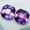 Natural Tanzanite Loose Gemstone 14.50 Ct Puprle Pair Square Shape for Jewelry Making and Crafts