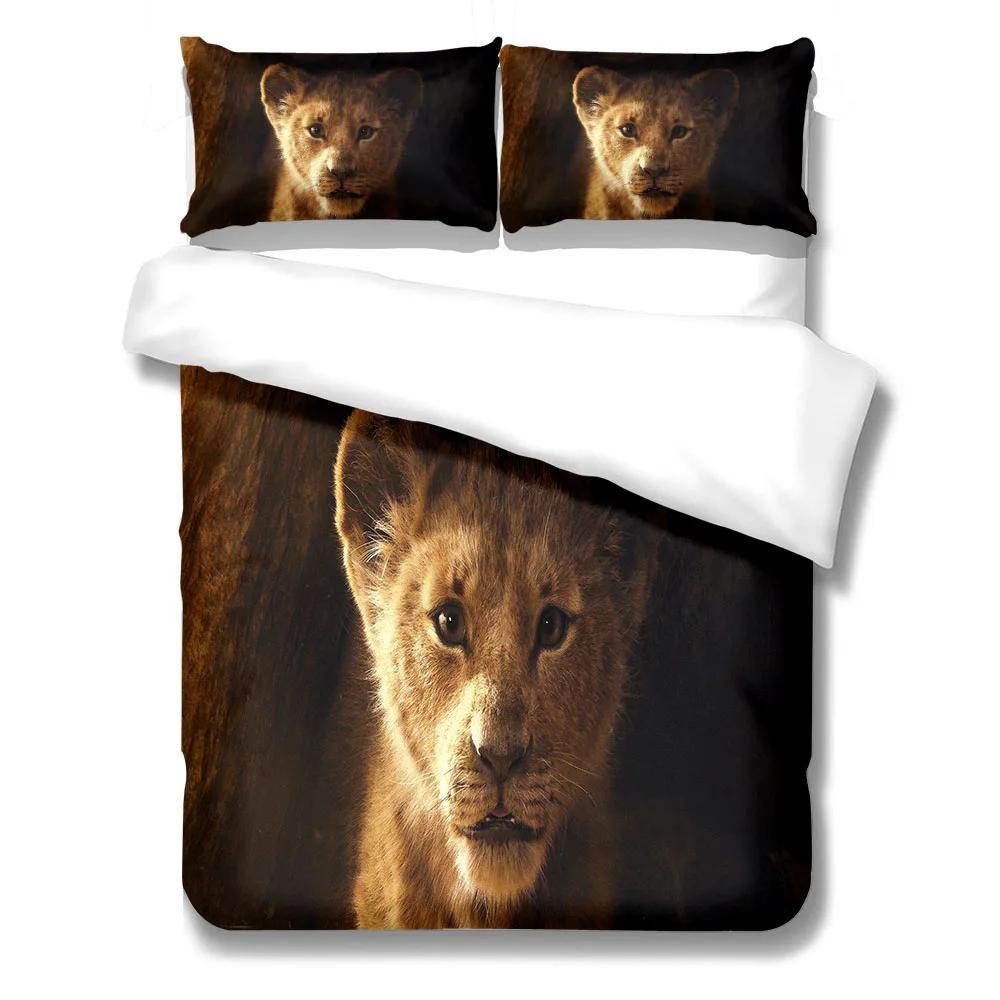 Galaxy Lion 3D Duvet Cover Set EU Single Double King US Twin Full Queen King Green Lantern Bed Linen Set