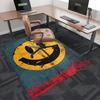 1pc Smiley Face Chair Mat - Anime Cartoon Design, Anti-Slip Office Rug for Home Decor, Seasonal Gift, Suitable for Office, Living Room, Bedroom, Game