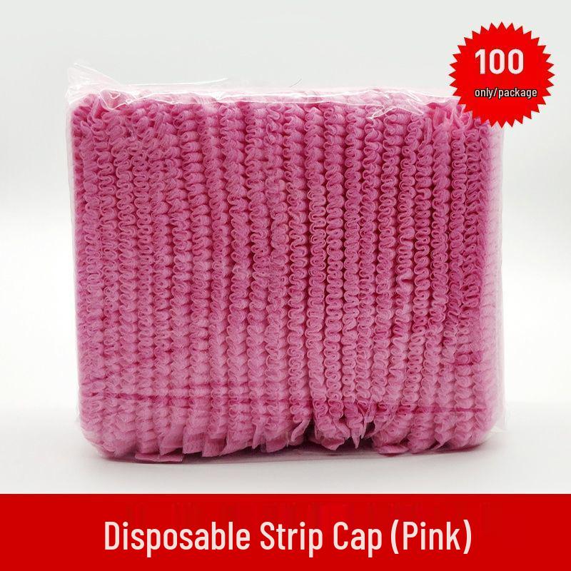 Disposable Breathable Non-woven Hair Net for Dustproof Protection In Kitchens or Workshops, Blue and White