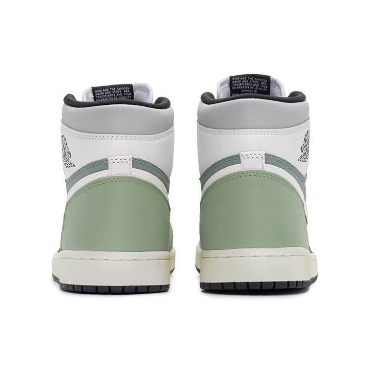 Jordan Air Jordan 1 High OG High top Vintage Basketball Shoes Unisex White Green 555088-603(TeamB-)