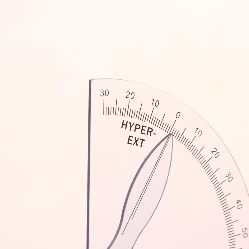 1Pcs Pvc Medical Finger Goniometer Plastic Protractor 180 Degree Angle Ruler Finger Ruler Professional Measure Tool