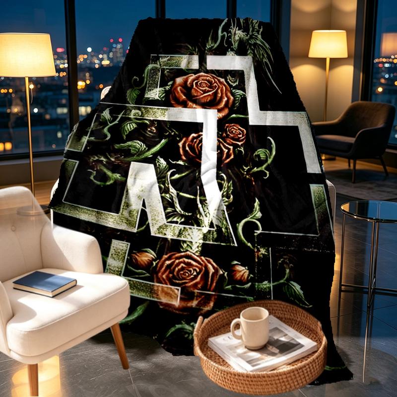 Rammstein Print Blanket - Soft & Comfortable, for Bedroom, Travel, Sofa, Home Decoration - Birthday Christmas Gift for Friend