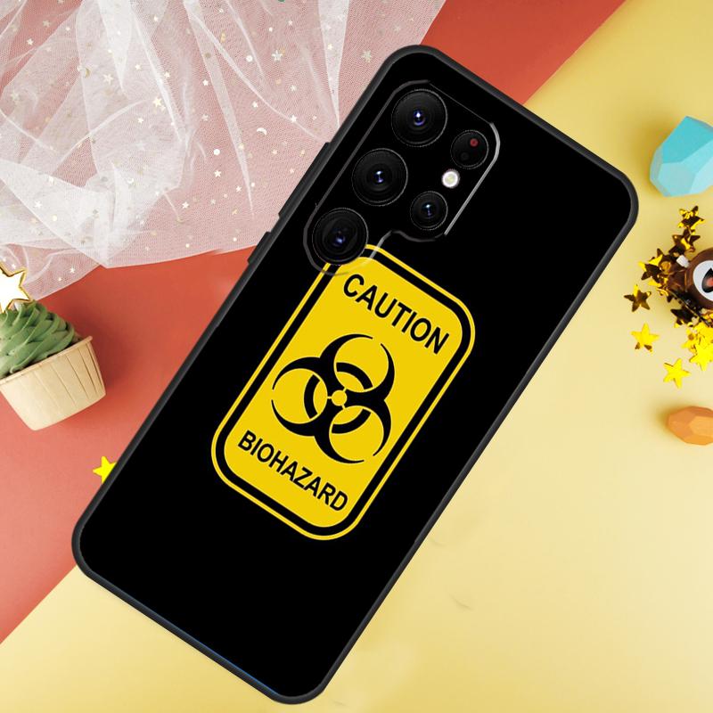 Biohazard Symbol Logo Funda For Samsung Galaxy S24 Ultra S23 S22 Plus S21 S20 FE S8 S9 S10 Note 10 20 Ultra Case