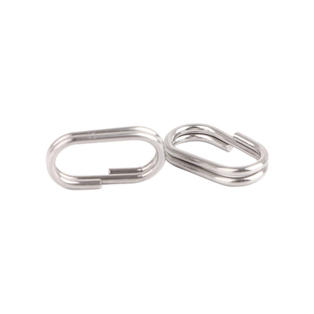 8/10/13/15/17/19mm Oval Split Rings Fishing Connector Fishing Lure Split Fishing Hanging Snap