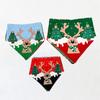 Pet Christmas Dog Cartoon Cute Scarf Towel for Small, Medium and Large Dogs with Fur Holiday Decoration
