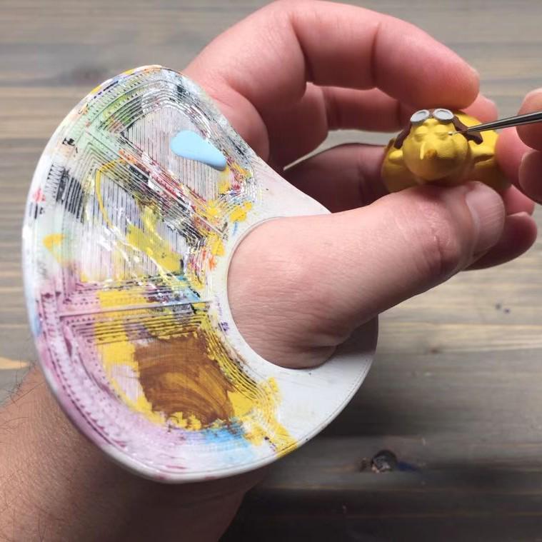 Portable 3D Printed Color Palette for Art Students