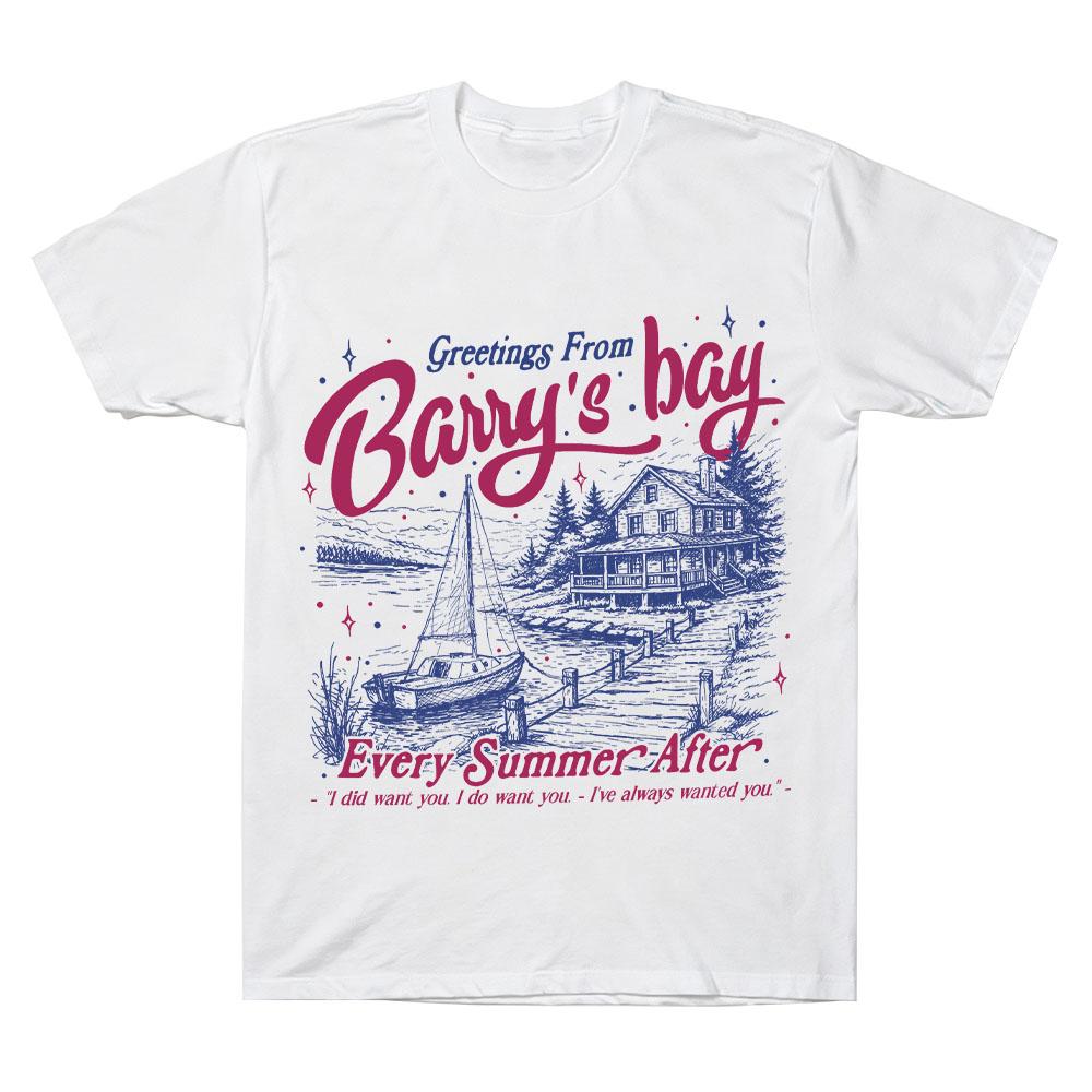 Every Summer After Barry's Bay T Shirts Comfortable Cotton Soft Tee Women O-neck Short Sleeve Tee Unisex Casual Clothes