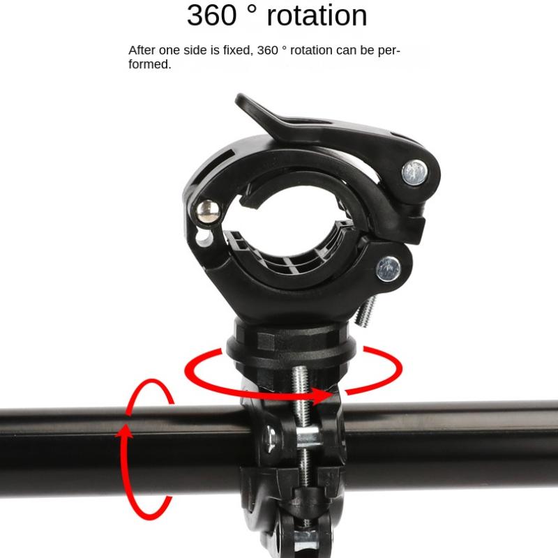 Bike Light Bracket Multifunctional 360 Degree Rotatable MTB Road Bike LED Flashlight Mount Holder Cycling Bracket Accessories