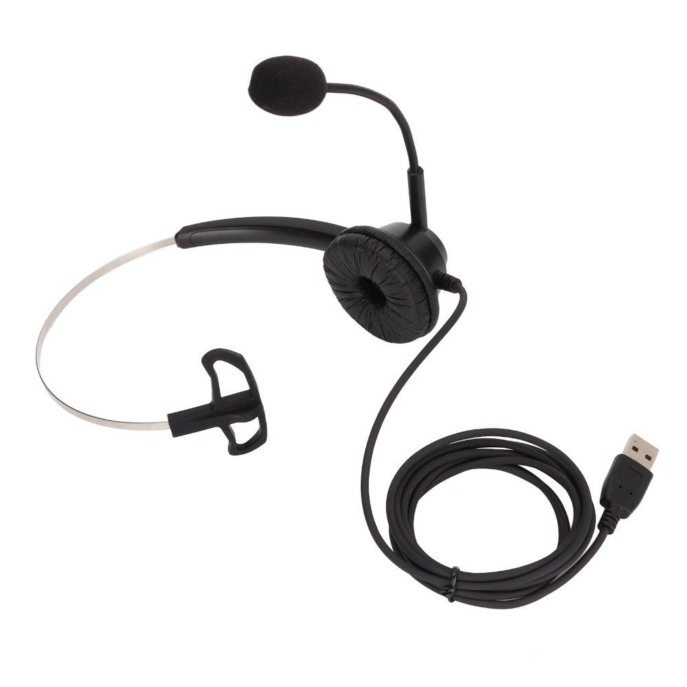 With Microphone Single Ear Business Headset Flexible Noise Reduction USB Headset Call Center