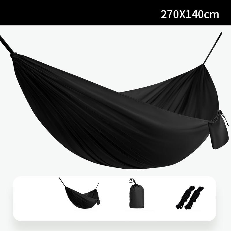 Camping Equipment Hammock Anti Rollover Swing Portable Storage Nylon Parachute Fabric Single and Double Size Outdoor Camping Hiking Garden Hammock