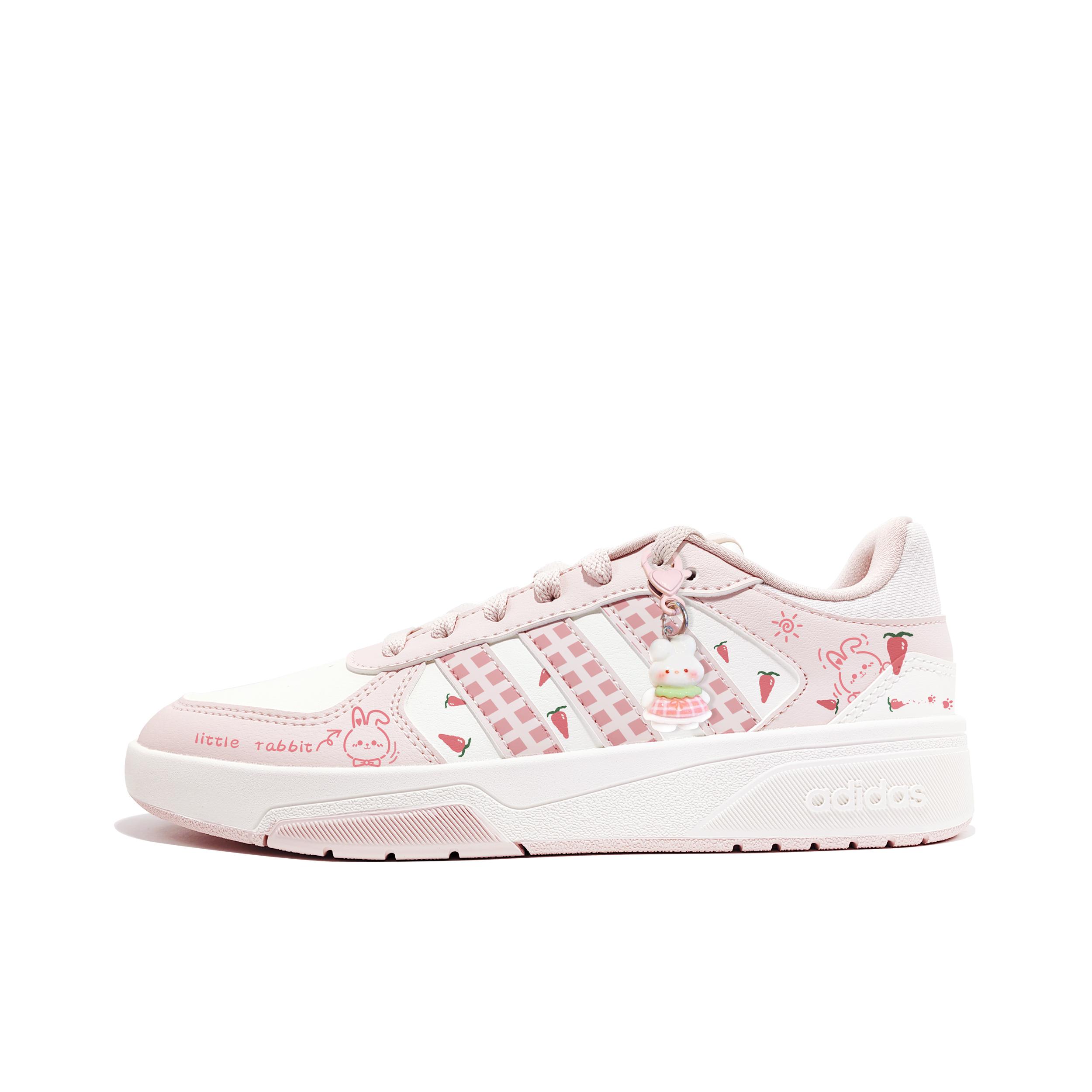 

Adidas COURTBEAT Carrot Bunny Synthetic Leather, Leather Cushioning Abrasion Resistant Slip Resistant Low top KI6785(Team1002-) 40