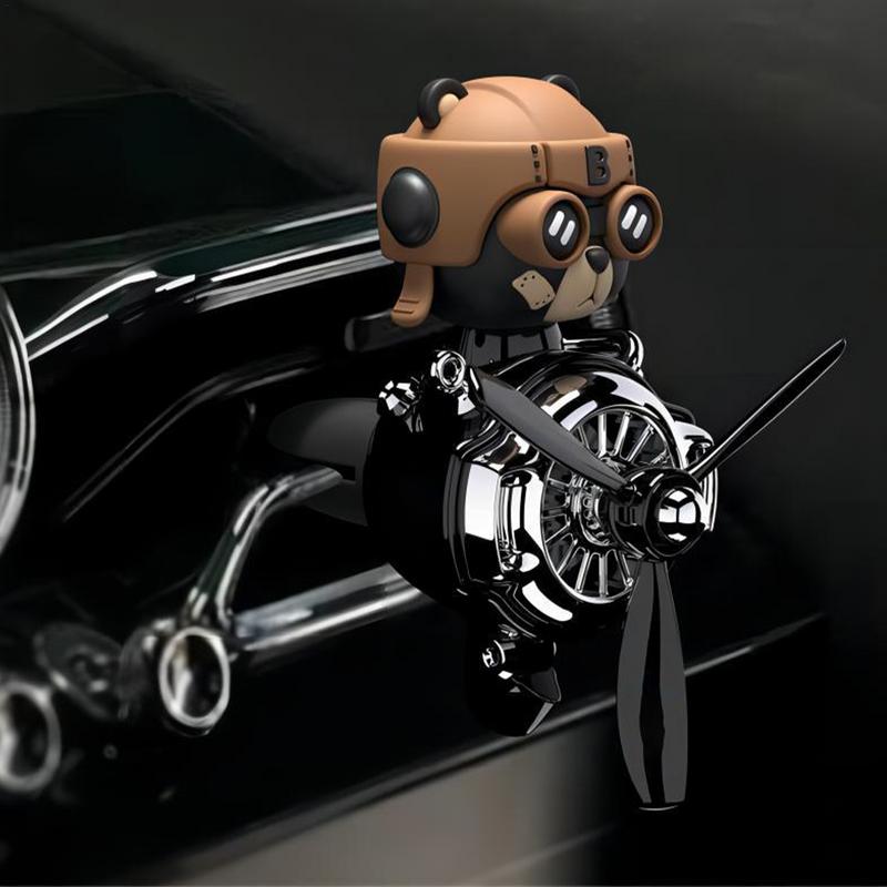 perfume Odorless ornament Auto Vent Aromatherapy Diffuser Bear Design Small Aircraft Car Fragrance Diffuser Off-Road Vehicle