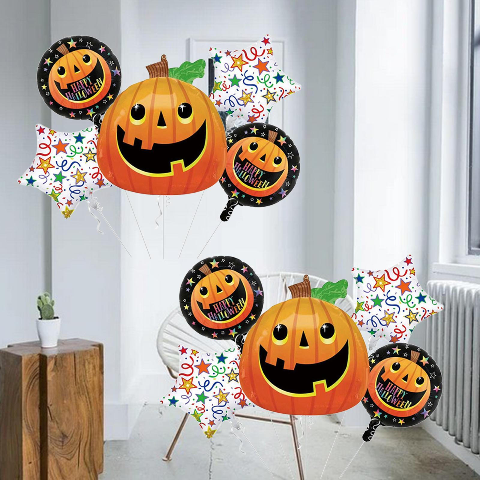 

10 воздушных шаров на Хэллоуин из алюминиевой фольги для праздничных торжеств и декора вечеринок White Star