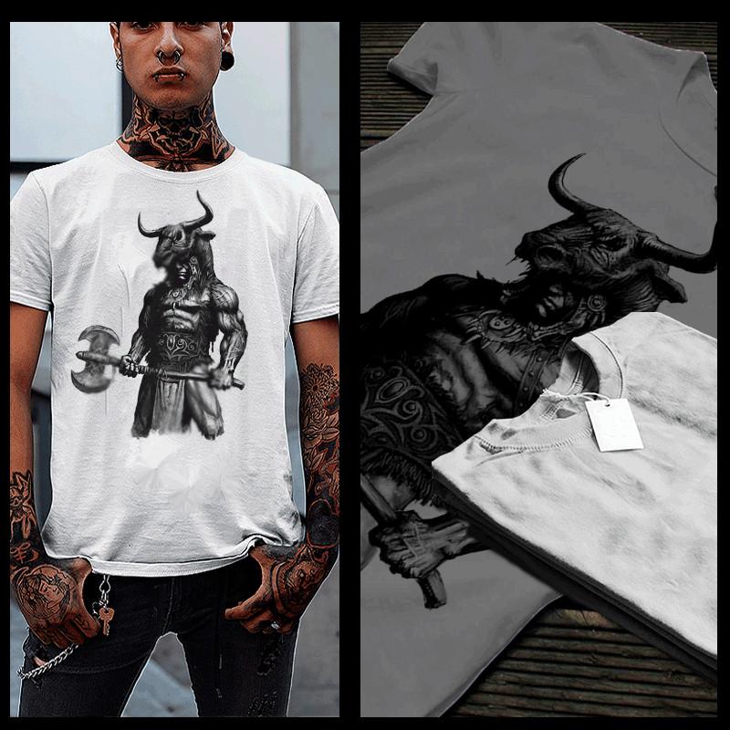 

Футболка Воин Дикарь гладиатор приспешник бой военачальник смерть топор футболка XL