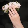 Pure silver simple and elegant bow design decorative women's ring, suitable as a gift for girls on dates, for daily decoration, exquisite jewelry