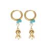 Atoztide Trendy Shiny Zircon Ocean Series Pendant Earring Women Stainless Steel Gold Color Multiple Styles Earring Jewelry Gift