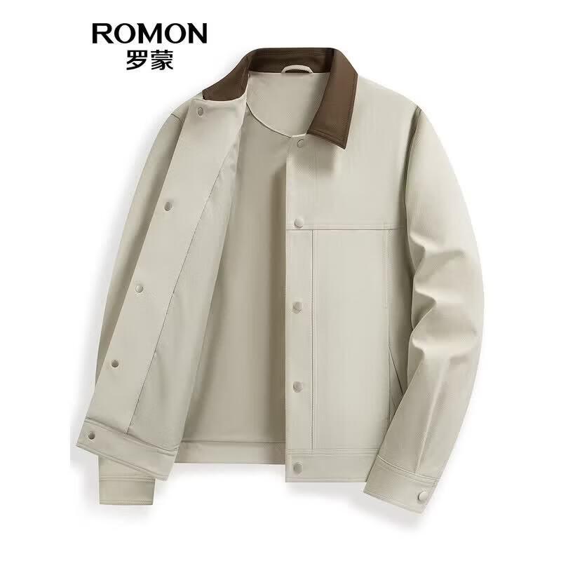 ROMON Men s Casual Lapel Jacket 190