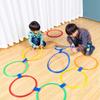 Colorful 10-Piece Hopscotch Ring Set, 28cm, Kids Hopscotch Playground Equipment, Kids Training Equipment, IndoorOutdoor Play, Exercise Practice,