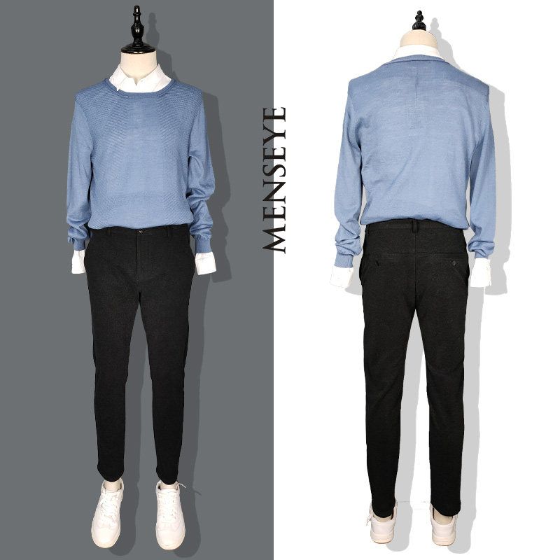 Menseye Menseye Brushed Thickened Casual Pants