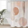 Minimalist Bohemian Color Block Shower Curtains Waterproof Bath Curtains Home Decor Modern Luxury Bathroom Curtain