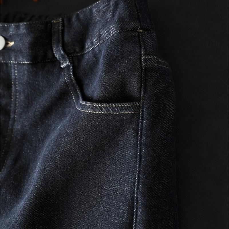 Johnature Cowboy Loose Casual Elasticated Waist Retro Harem Pants Washing Vintage Fashion Chinese Style Casual Personality Pants