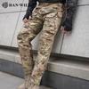 Hanye IX8 Multi Pocket Camouflage Tactical Pants Outdoor Commuter Men's Hiking Mountaineering Long Pants American Work Pants