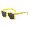 1-12Pcs Pixel Sunglasses Retro Pixel Glasses Adult Boys and Girls Photo Props Birthday Party Supplies