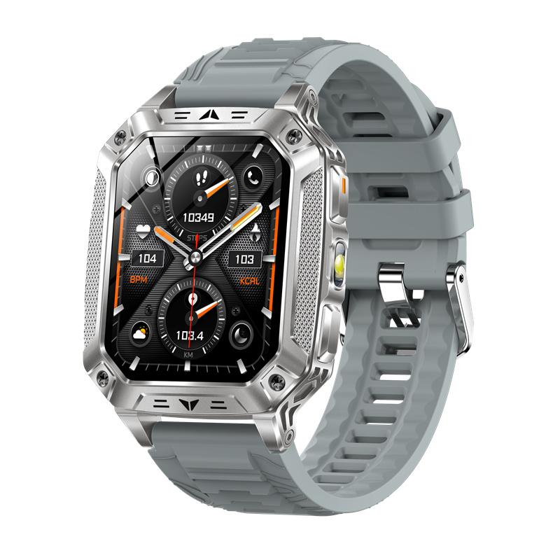 

AK86 Men Smart Watch 2.01 HD Screen Sports Fitness Tracker Outdoors Flashlight SOS Bluetooth Calling Large Battery Smartwatch срібний