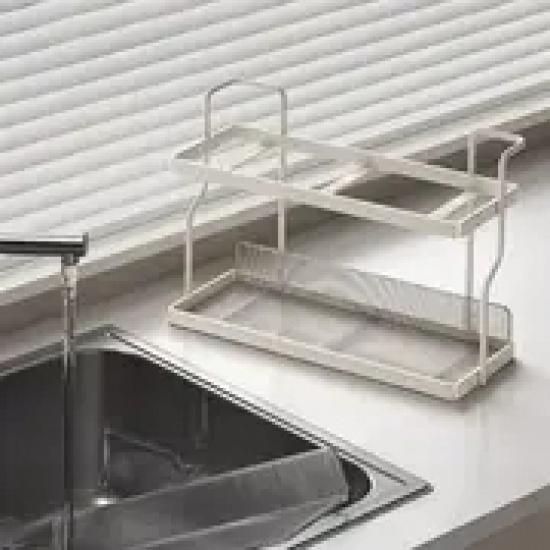 Acrylic Kitchen Spice Rack 2-Layer Countertop Organizer Versatile Storage Rack for Condiments and Herbs Home Kitchen Essentials