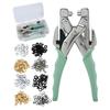 Professional 1/8 And 3/16 Inch Hole Punch Pliers Set For Leather Paper And Fabric Crafting Projects With Silicone Handle