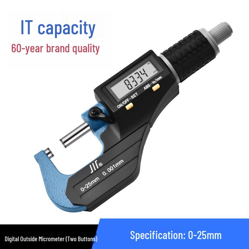 High-Precision 0-25mm Digital Outside Micrometer Gauge 0.01mm