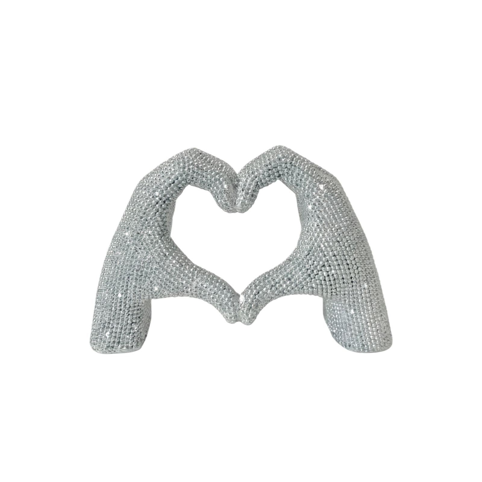 

Love Gesture Ornament, Desktop Ornament, Home Decoration One Size серебряный