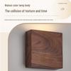 Mid-Century Solid Walnut Wall Lamp: Full Spectrum Eye Protection for Bedroom or Stairway