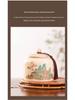 Retro Ceramic Tea Caddy with Sealing Lid - Half-Jin Capacity for Green, White, Black Tea - Gift Box Included