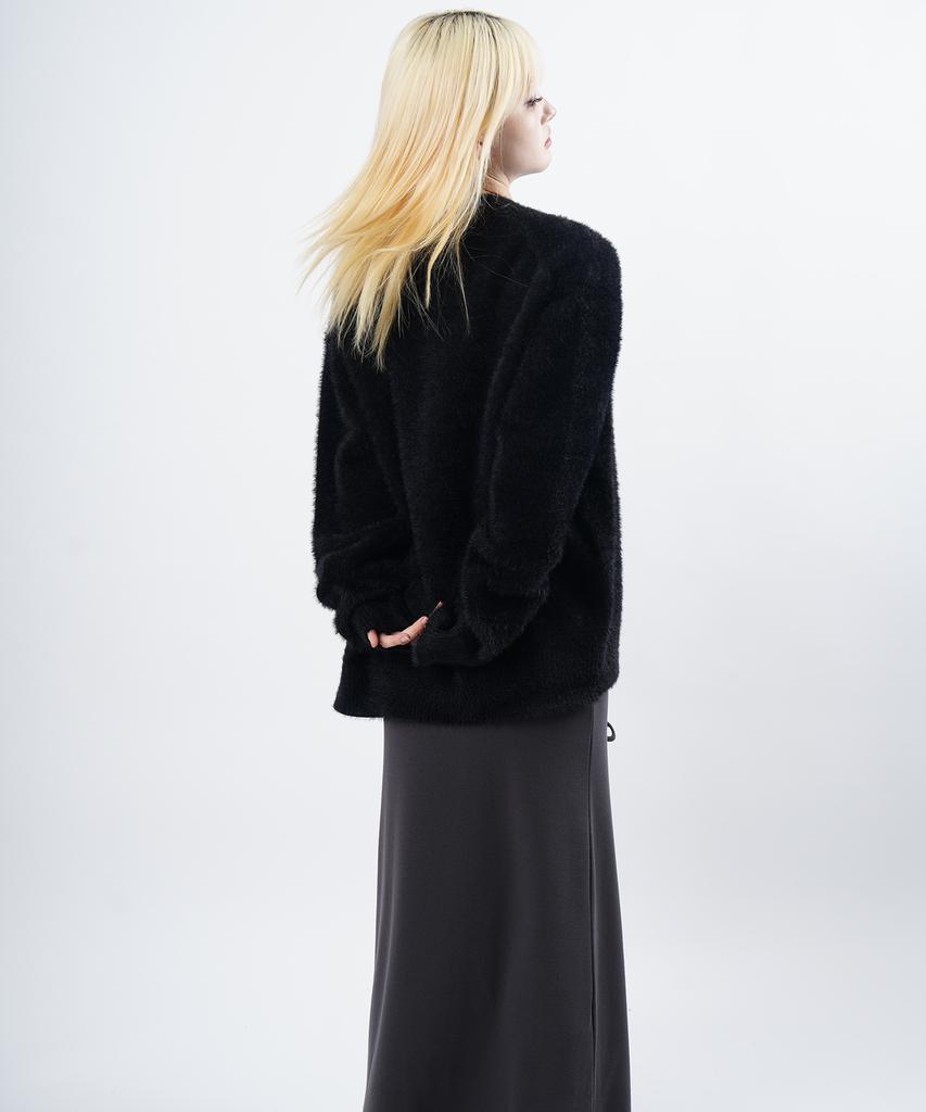 STARRYEYED Modal Banded H Long Skirt (Charcoal)