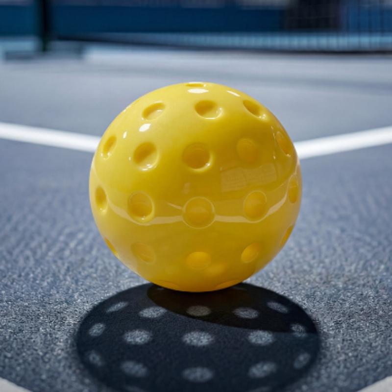 Silent Pickleball Balls Quiet Foam Pickleballs Practice Balls with Exact Real Ball Bounce Soft PU Pickleball Ball for Indoor Use