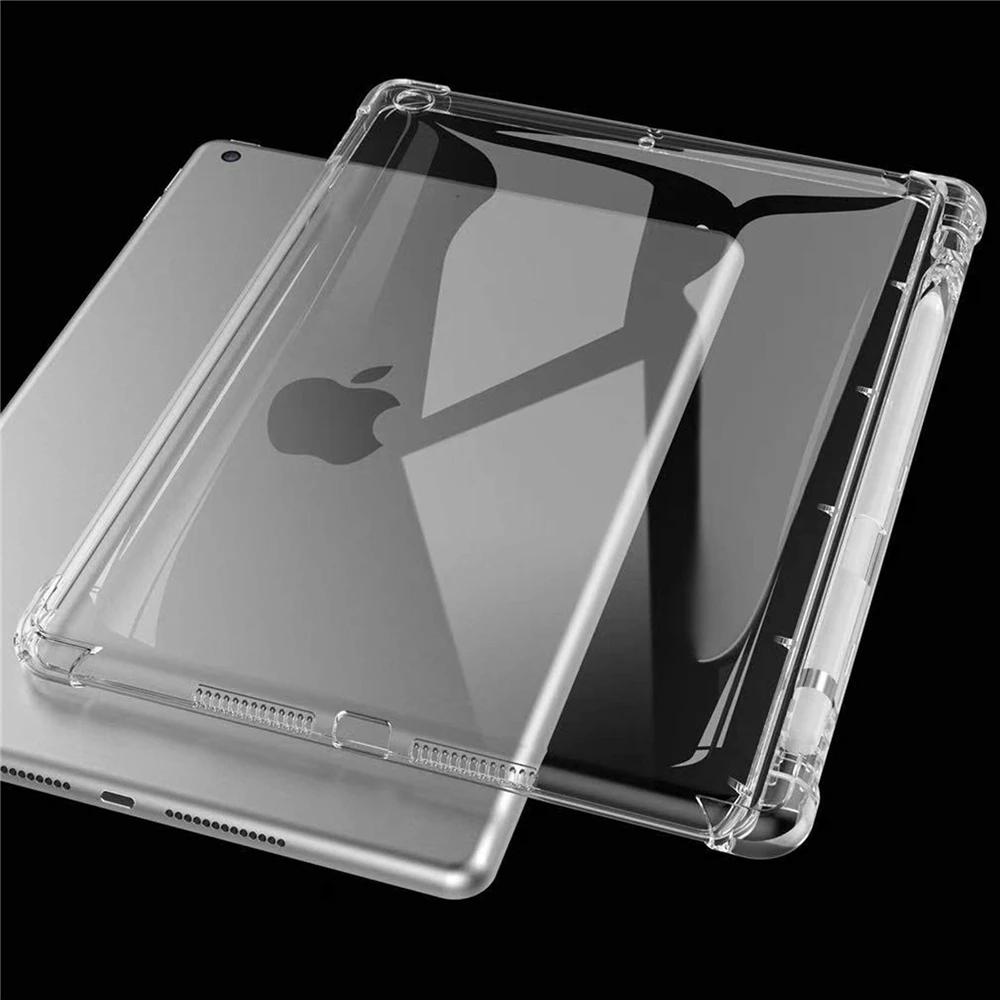 Silikon Stoßfest Transparentes TPU Case Für iPad Pro11 M4 2024 ipad10 9 8 7 Case pro12.9 Tablet Rückseite Für Air 5 4 3 pro13