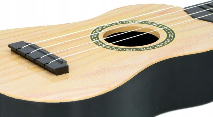 Gitara Ukulele Dla Dzieci 4 Struny Duża Eddy Toys 57Cm