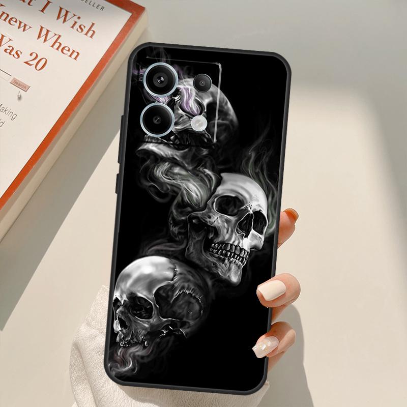 Funny Skull Funda For Xiaomi Redmi Note 13 14 9 10 12 11 15 Pro Plus Case For Redmi 15 C 12C 13C 14C 10C