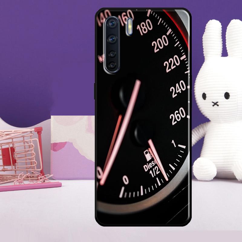 Speedometer Car Case For Oppo A60 A80 A40 A77 A57 A17 A74 A54 A94 A78 A98 A18 A38 A58 A96 A76 A16 A15 A5 Pro