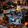 [Giant Dark Warrior Blanket] Creative Blanket for Women Men Family Friend on Birthday Mothers Fathers Day Valentines Day