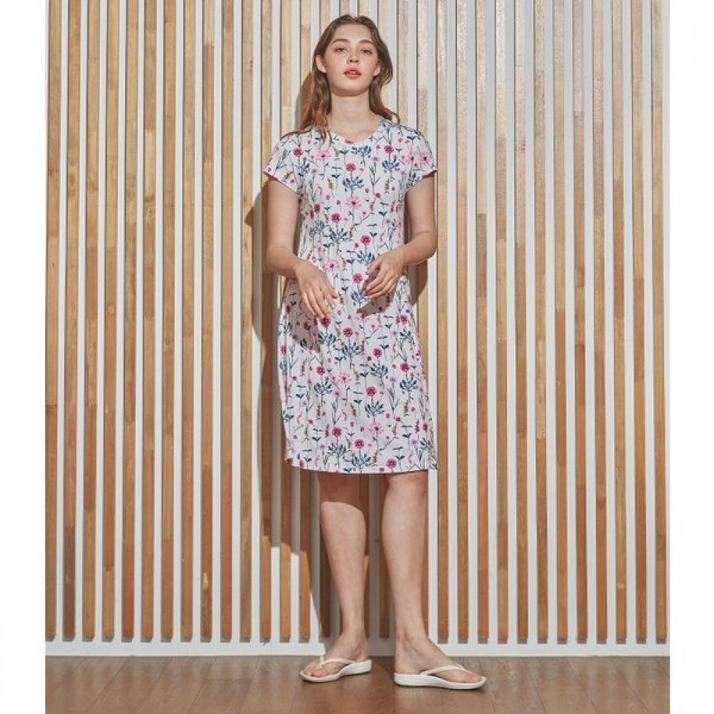 Lipbbam Creora Dip Free Artwork Pattern Midi Dress Ldm50fa01 FREE/LDM50FA01