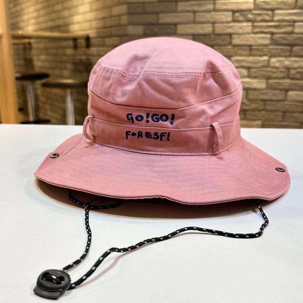 Big Brim Bucket Hat Y2K Sun Protection Hat Fashion Fisherman Hat  Hiking